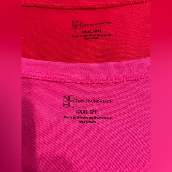 Two brand new t-shirts with tags size XXXL one in red one in pink - Picture 2 of 10